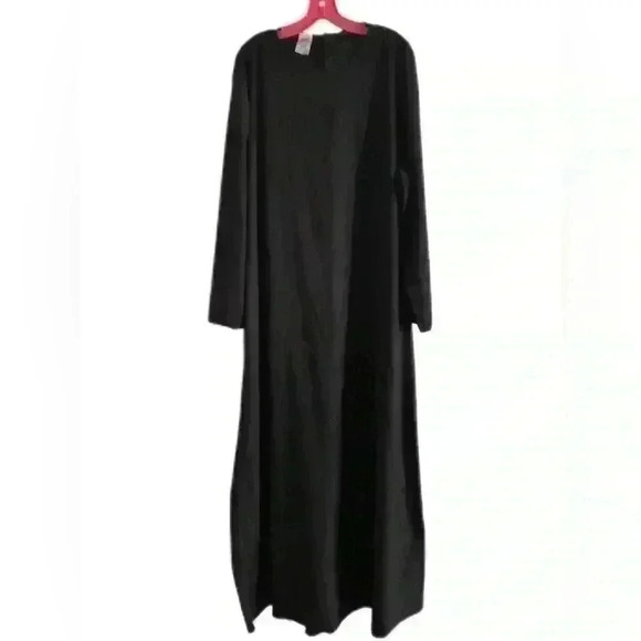 SPIRIT HALLOWEEN COSTUME BASIC BLACK GOWN MENS LARGE - Picture 1 of 12